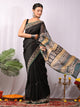 Exclusive Bagru Print Chanderi Silk Saree