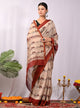 Elegant Bagru Print Chanderi Silk Saree
