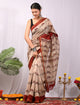 Elegant Bagru Print Chanderi Silk Saree