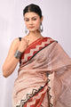 Traditional Bagru Print Chanderi Silk Saree