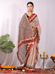 Traditional Bagru Print Chanderi Silk Saree