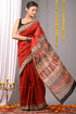 Block Printed Chanderi Silk Saree (Bagru Print)