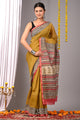 Luxury Block Printed Chanderi Silk Saree (Bagru Print)