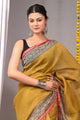 Luxury Block Printed Chanderi Silk Saree (Bagru Print)
