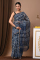 Premium Hand Block Printed Kota Doria Saree