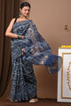 Premium Hand Block Printed Kota Doria Saree