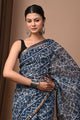 Premium Hand Block Printed Kota Doria Saree