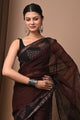 Premium Hand Block Printed Kota Doria Saree