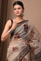 Premium Hand Block Printed Kota Doria Saree