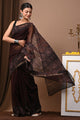 Premium Hand Block Printed Kota Doria Saree