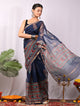 Premium Hand Block Printed Kota Doria Saree