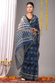 Premium Hand Block Printed Kota Doria Saree