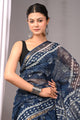 Premium Hand Block Printed Kota Doria Saree