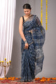 Premium Hand Block Printed Kota Doria Saree