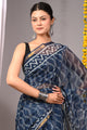 Premium Hand Block Printed Kota Doria Saree
