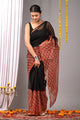 Premium Hand Block Printed Kota Doria Saree