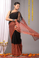Premium Hand Block Printed Kota Doria Saree