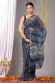 Premium Hand Block Printed Kota Doria Saree