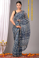 Premium Hand Block Printed Kota Doria Saree