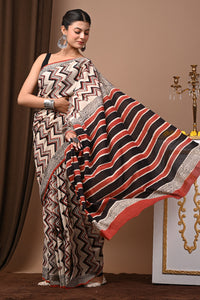 Hand Block Printed Pure Cotton Saree