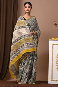 Hand Block Printed Pure Cotton Saree