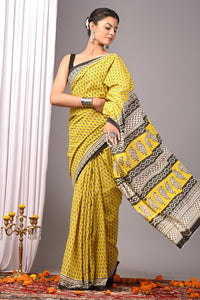 Hand Block Printed Pure Cotton Saree