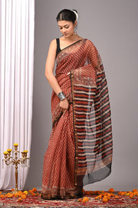 Exclusive Bagru Print Kota Doria Saree