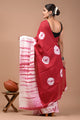 Printed Pure Cotton Mulmul Saree With Blouse