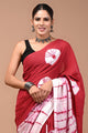 Printed Pure Cotton Mulmul Saree With Blouse
