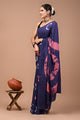 Printed Pure Cotton Mulmul Saree With Blouse