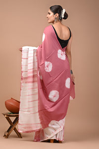Printed Pure Cotton Mulmul Saree With Blouse