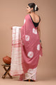 Printed Pure Cotton Mulmul Saree With Blouse