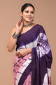 Printed Pure Cotton Mulmul Saree With Blouse