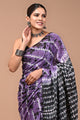 Printed Pure Cotton Mulmul Saree With Blouse