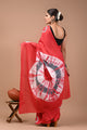 Printed Pure Cotton Mulmul Saree With Blouse