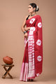 Printed Pure Cotton Mulmul Saree With Blouse