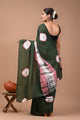 Printed Pure Cotton Mulmul Saree With Blouse