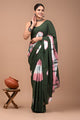 Printed Pure Cotton Mulmul Saree With Blouse