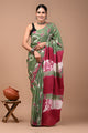 Printed Pure Cotton Mulmul Saree With Blouse
