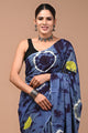 Printed Pure Cotton Mulmul Saree With Blouse
