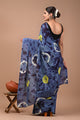 Printed Pure Cotton Mulmul Saree With Blouse