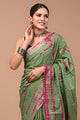 Printed Pure Cotton Mulmul Saree With Blouse