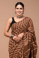 Printed Pure Cotton Mulmul Saree With Blouse
