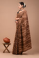 Printed Pure Cotton Mulmul Saree With Blouse