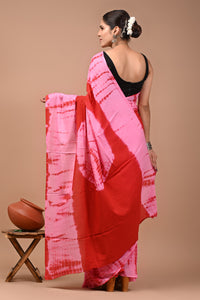 Printed Pure Cotton Mulmul Saree With Blouse