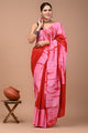 Printed Pure Cotton Mulmul Saree With Blouse
