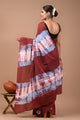 Printed Pure Cotton Mulmul Saree With Blouse