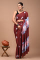 Printed Pure Cotton Mulmul Saree With Blouse