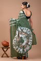 Printed Pure Cotton Mulmul Saree With Blouse