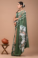 Printed Pure Cotton Mulmul Saree With Blouse